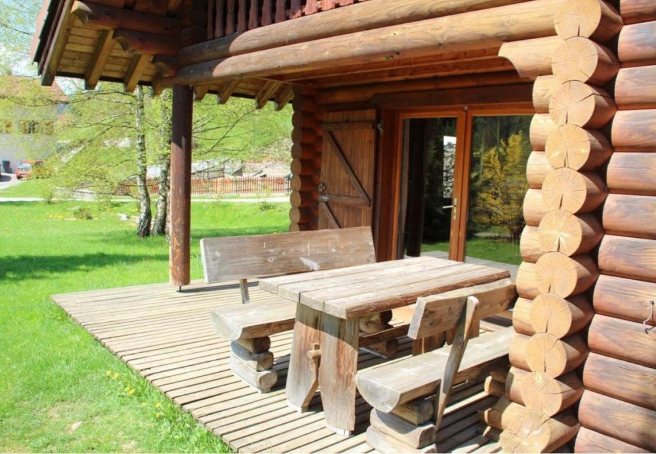 L'Oursblanc Chalet En Rondins Ла-Бресс Экстерьер фото