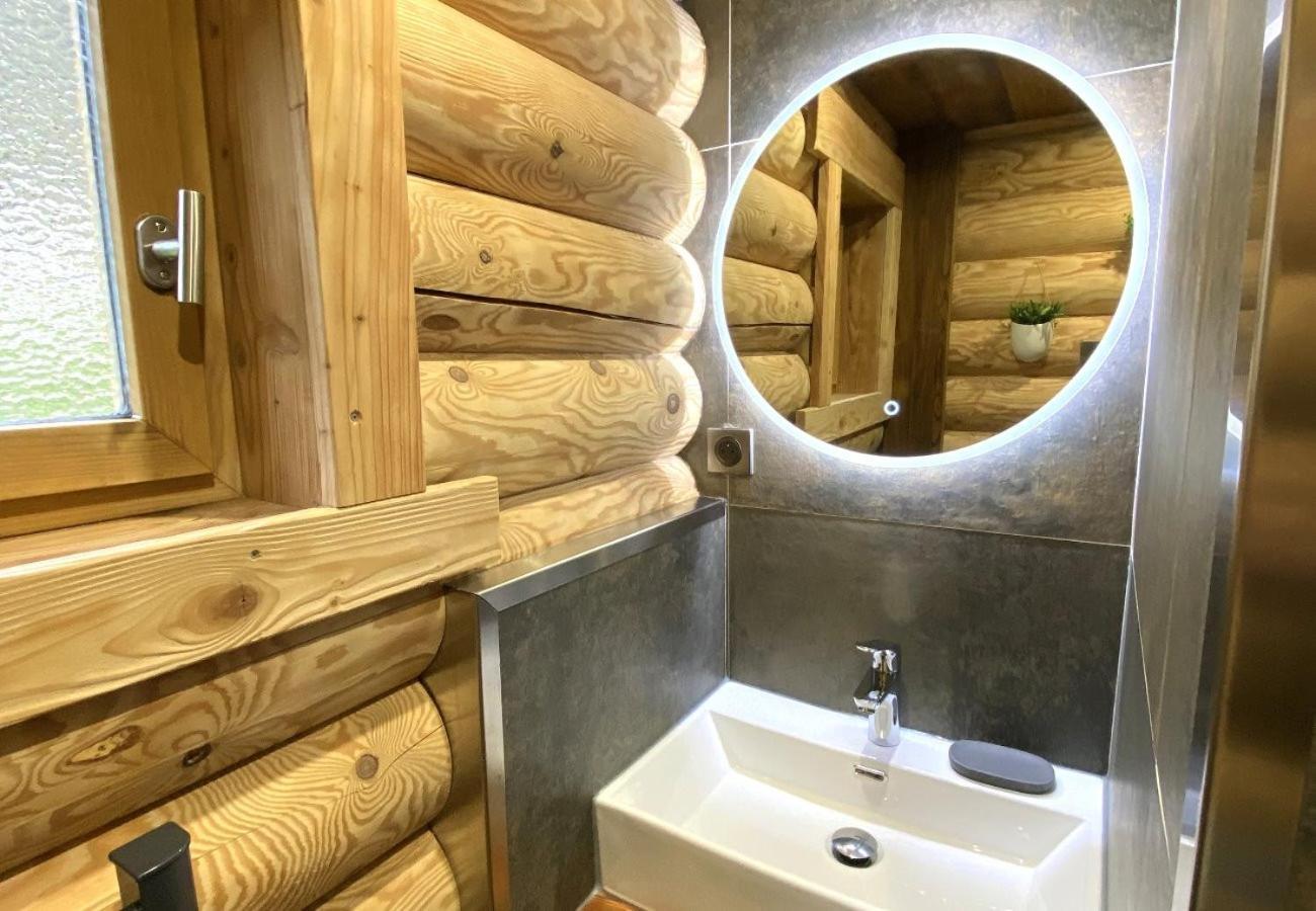 L'Oursblanc Chalet En Rondins Ла-Бресс Экстерьер фото
