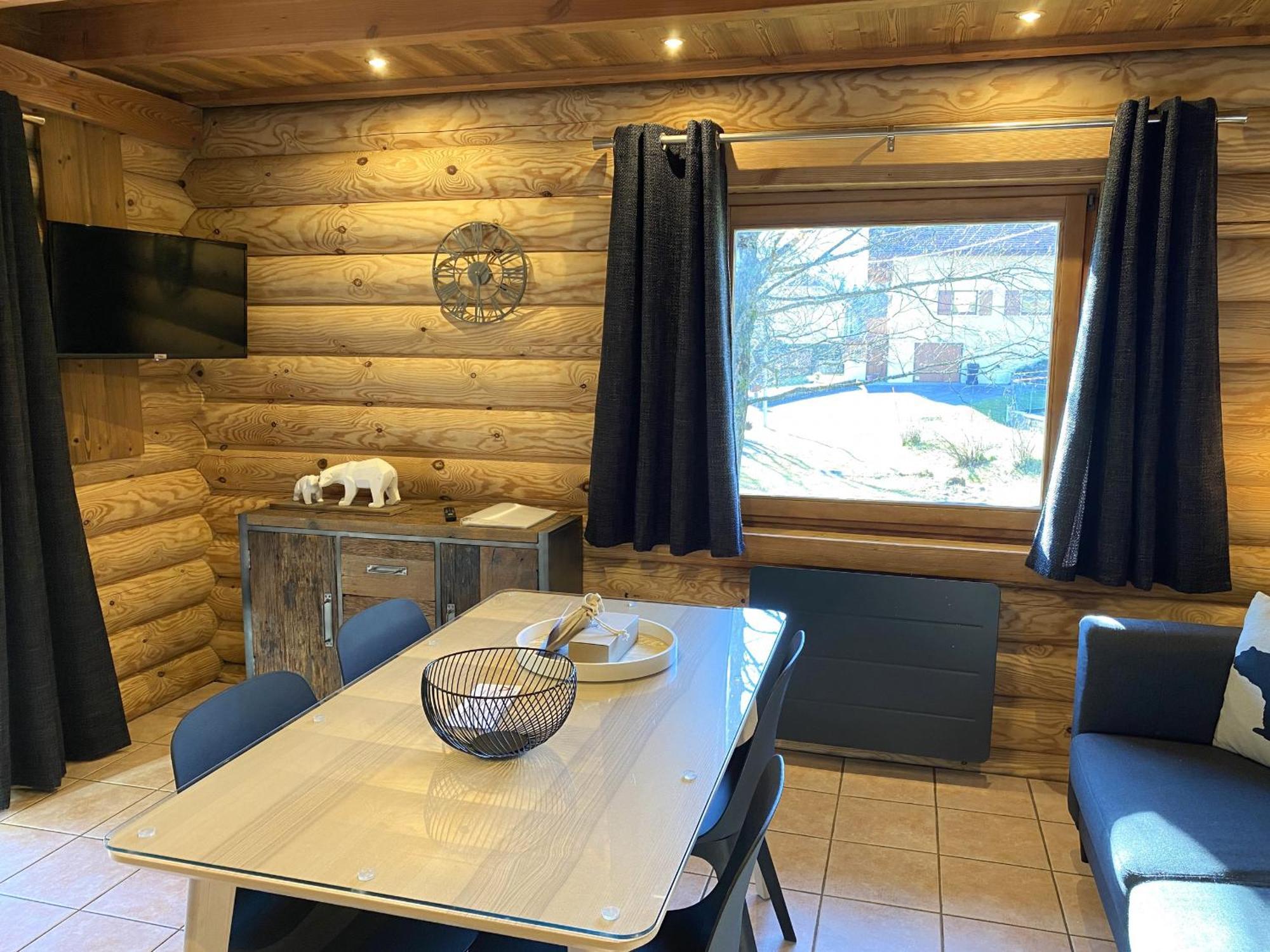 L'Oursblanc Chalet En Rondins Ла-Бресс Экстерьер фото
