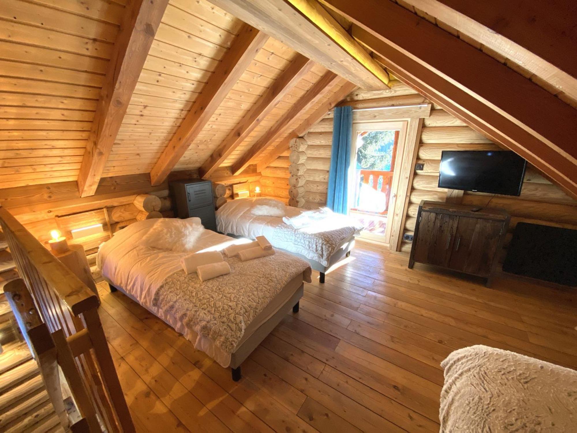 L'Oursblanc Chalet En Rondins Ла-Бресс Экстерьер фото