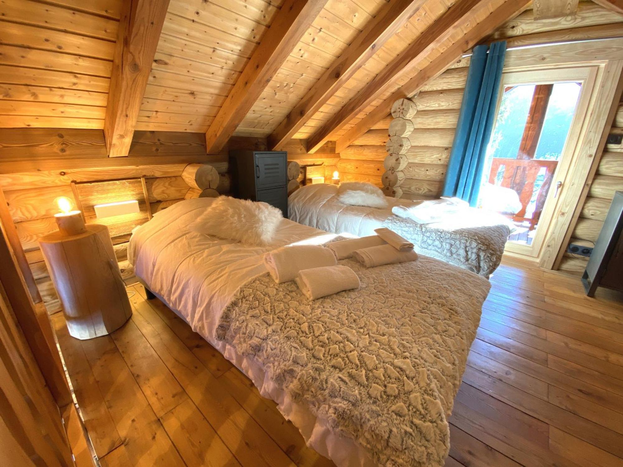L'Oursblanc Chalet En Rondins Ла-Бресс Экстерьер фото