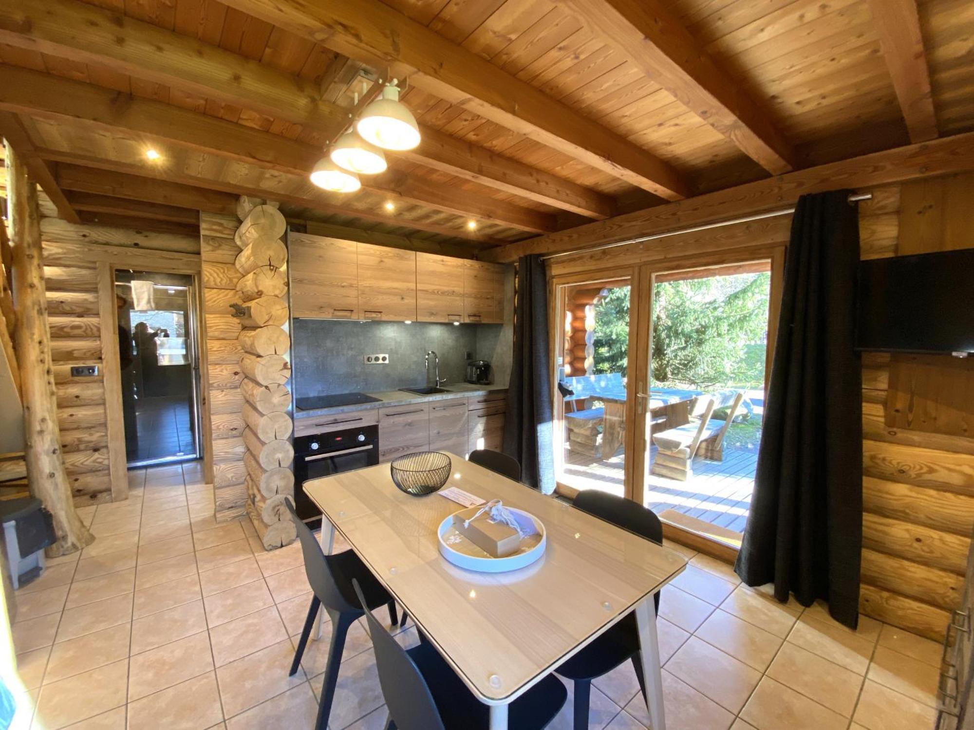 L'Oursblanc Chalet En Rondins Ла-Бресс Экстерьер фото