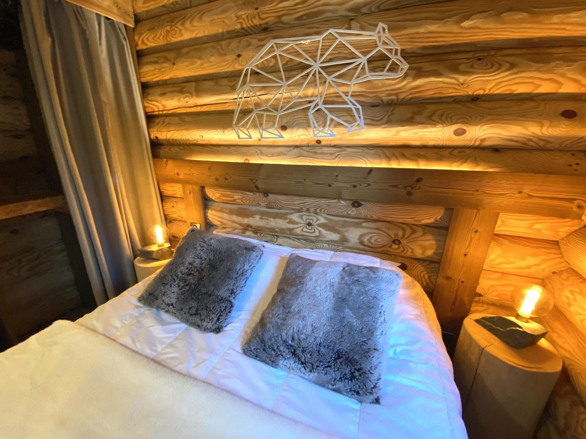 L'Oursblanc Chalet En Rondins Ла-Бресс Экстерьер фото